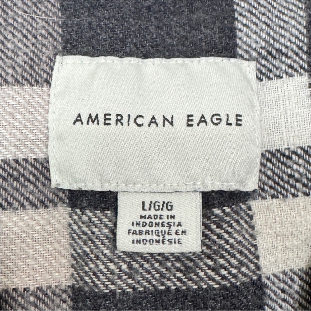 American Eagle shacket Hooded Button-Up - Picture 4 of 8